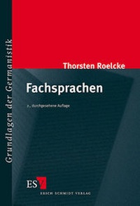 Abbildung von: Fachsprachen - Erich Schmidt Verlag