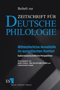 Cover: Mittelalterliche Novellistik im europ&auml;ischen Kontext - Erich Schmidt Verlag