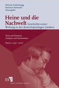 Cover: Heine und die Nachwelt - Geschichte seiner Wirkung in den deutschsprachigen... / Heine und die Nachwelt - - Geschichte seiner Wirkung in den deutschsprachigen L&auml;ndern - Erich Schmidt Verlag