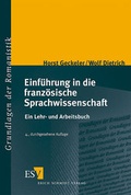 Cover: Einf&uuml;hrung in die franz&ouml;sische Sprachwissenschaft - Erich Schmidt Verlag