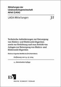 Bild: LAGA-Mitteilung 31 - Erich Schmidt Verlag