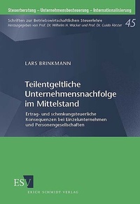 Abbildung von: Teilentgeltliche Unternehmensnachfolge im Mittelstand - Erich Schmidt Verlag