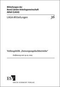 Abbildung von: LAGA-Mitteilung 36 - Erich Schmidt Verlag