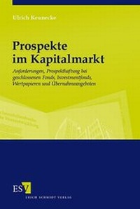 Abbildung von: Prospekte im Kapitalmarkt - Erich Schmidt Verlag