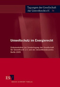 Bild: Umweltschutz im Energierecht - Erich Schmidt Verlag