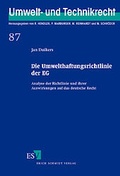 Bild: Die Umwelthaftungsrichtlinie der EG - Erich Schmidt Verlag