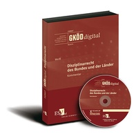 Abbildung von: GKÖDdigital. Gesamtkommentar Öffentliches Dienstrecht / Disziplinarrecht des Bundes und der Länder (GKÖDdigital, Band II) - im Abonnementbezug - Erich Schmidt Verlag