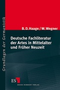 Cover: Deutsche Fachliteratur der Artes in Mittelalter und Fr&uuml;her Neuzeit - Erich Schmidt Verlag