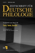 Cover: Tiere, Texte, Spuren - Erich Schmidt Verlag