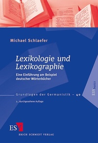 Abbildung von: Lexikologie und Lexikographie - Erich Schmidt Verlag