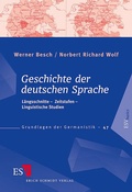 Cover: Geschichte der deutschen Sprache - Erich Schmidt Verlag