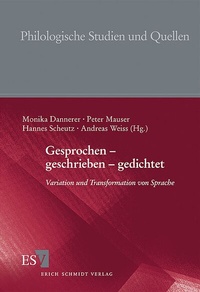 Abbildung von: Gesprochen - geschrieben - gedichtet - Erich Schmidt Verlag