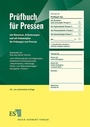 Bild: Prüfbuch für Pressen - Erich Schmidt Verlag