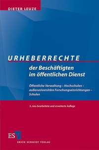 Abbildung von: Urheberrechte der Beschäftigten im öffentlichen Dienst - Erich Schmidt Verlag