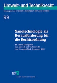 Bild: Nanotechnologie als Herausforderung für die Rechtsordnung - Erich Schmidt Verlag