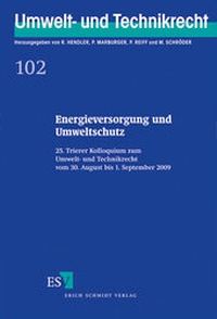 Bild: Energieversorgung und Umweltschutz - Erich Schmidt Verlag