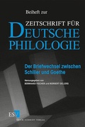 Cover: Der Briefwechsel zwischen Schiller und Goethe - Erich Schmidt Verlag