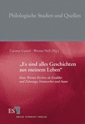 Cover: "Es sind alles Geschichten aus meinem Leben" - Erich Schmidt Verlag