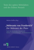 Cover: 'Melerantz von Frankreich' - Der Meleranz des Pleier - Erich Schmidt Verlag