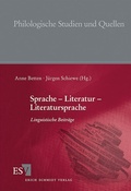 Cover: Sprache - Literatur - Literatursprache - Erich Schmidt Verlag