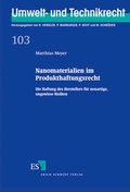 Bild: Nanomaterialien im Produkthaftungsrecht - Erich Schmidt Verlag