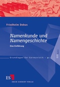 Cover: Namenkunde und Namengeschichte - Erich Schmidt Verlag