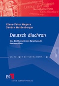 Cover: Deutsch diachron - Erich Schmidt Verlag