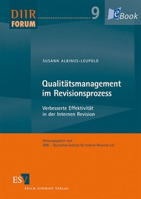 Abbildung von: Qualitätsmanagement im Revisionsprozess - Erich Schmidt Verlag