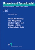 Bild: Die CO2-Abscheidung und -Ablagerung (Carbon Capture and Storage - CCS) in zivilrechtlicher Sicht - Erich Schmidt Verlag