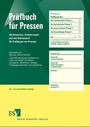 Bild: Pr&uuml;fbuch f&uuml;r Pressen - Erich Schmidt Verlag