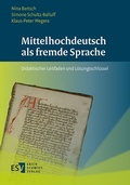 Cover: Mittelhochdeutsch als fremde Sprache - Erich Schmidt Verlag