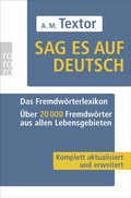 Cover: Sag es auf Deutsch - Rowohlt Taschenbuch