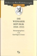 Cover: Die Weimarer Republik 1918-1933 - wbg Academic in Herder