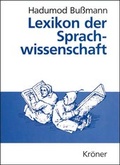 Cover: Lexikon der Sprachwissenschaft - Alfred Kr&ouml;ner Verlag