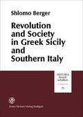 Cover: Revolution and Society in Greek Sicily and Southern Italy - Franz Steiner Verlag