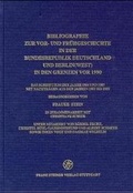 Cover: Bibliographie zur Vor- und Fr&uuml;hgeschichte in der Bundesrepublik Deutschland und Berlin (West) in den Grenzen vor 1990 - Franz Steiner Verlag