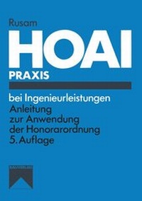 Abbildung von: HOAI-Praxis bei Ingenieurleistungen - Vieweg+Teubner Verlag
