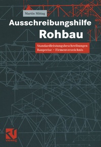 Abbildung von: Ausschreibungshilfe Rohbau - Vieweg+Teubner Verlag