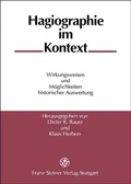 Cover: Hagiographie im Kontext - Franz Steiner Verlag