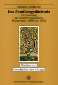 Cover: Das Familienged&auml;chtnis - Franz Steiner Verlag