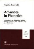 Cover: Advances in Phonetics - Franz Steiner Verlag
