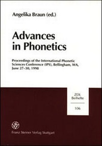 Enlarge image Cover: Advances in Phonetics - Franz Steiner Verlag