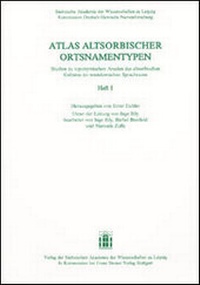 Abbildung von: Atlas altsorbischer Ortsnamentypen. Studien zu toponymischen Arealen des altsorbischen Gebietes im westslawischen Sprachraum. Heft 1 - Franz Steiner Verlag