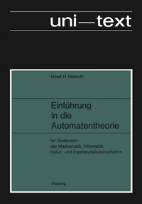 Abbildung von: Einführung in die Automatentheorie - Vieweg+Teubner Verlag