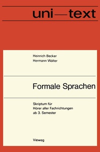 Enlarge image Cover: Formale Sprachen - Vieweg+Teubner Verlag
