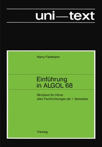 Abbildung von: Einführung in ALGOL 68 - Vieweg+Teubner Verlag