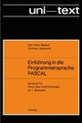 Cover: Einf&uuml;hrung in die Programmiersprache PASCAL - Vieweg+Teubner Verlag