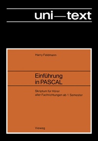 Abbildung von: Einführung in PASCAL - Vieweg+Teubner Verlag