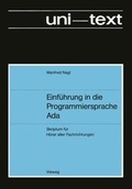 Cover: Einf&uuml;hrung in die Programmiersprache Ada - Vieweg+Teubner Verlag
