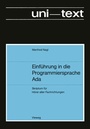 Cover: Einführung in die Programmiersprache Ada - Vieweg+Teubner Verlag